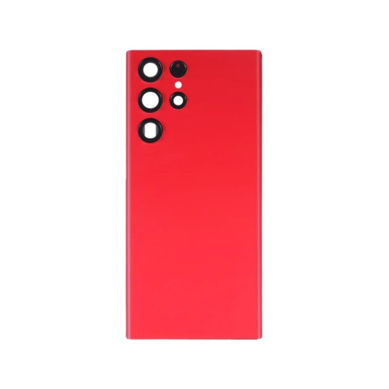 Back Cover+Camera Lens Samsung Galaxy S22 Ultra/S908 Red Back Cover+Camera Lens Samsung Galaxy S22 Ultra/S908 Red